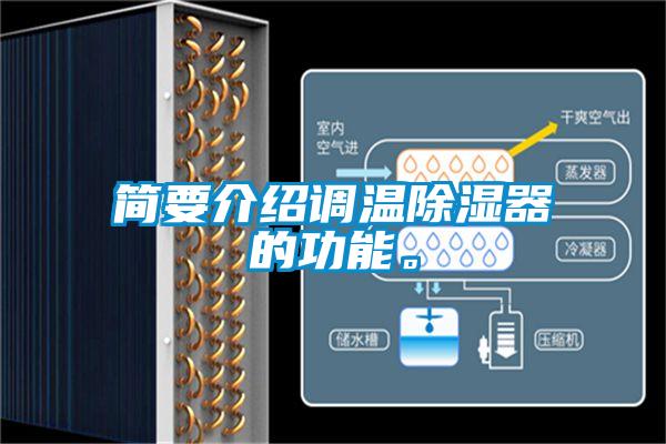 簡要介紹調(diào)溫除濕器的功能。