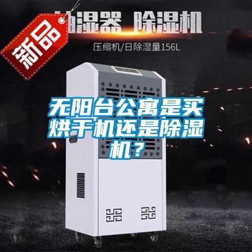 無陽臺公寓是買烘干機還是除濕機？